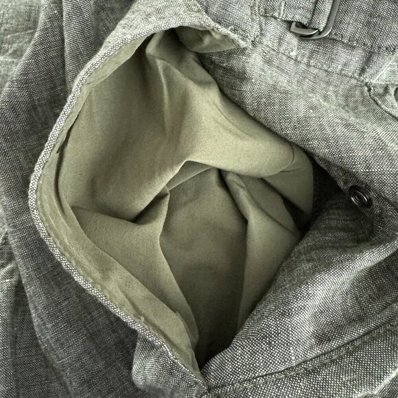 Athleta Voyager Linen Shorts Womens Size 20 Green Lightweight‎ NWT SS-1675 - Picture 6 of 13